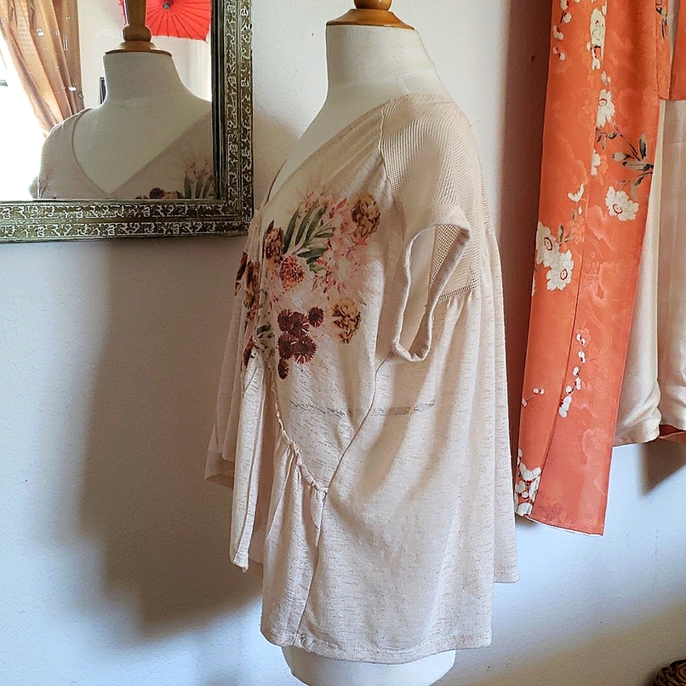 Taylor And Sage Boho Peasant Smocked Empire Waist… - image 3